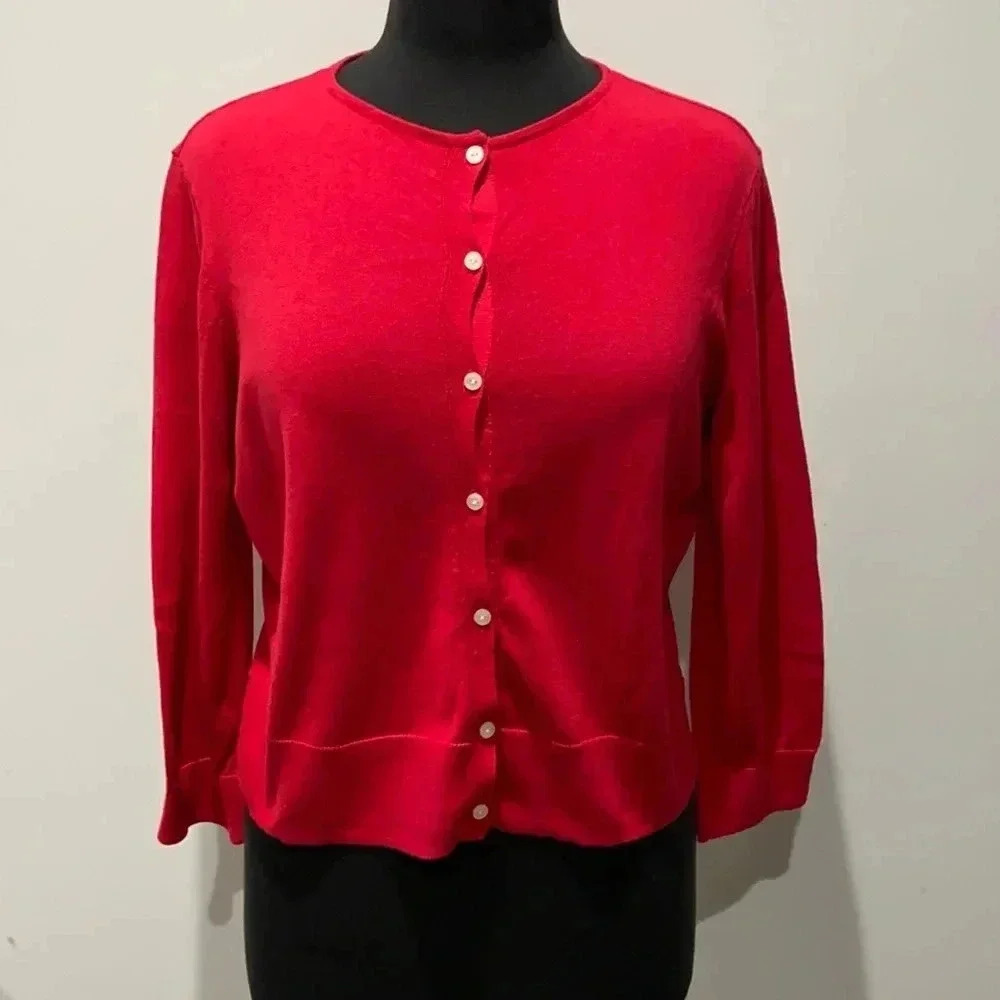 Chaps  | 3/4 length sleeve cardigan